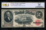 1917 $2 Legal Tender Note PCGS 25