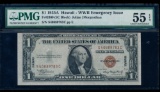 1935A $1 Hawaii Silver Certificate PMG 55EPQ