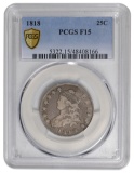 1818 Capped Bust Quarter PCGS F15