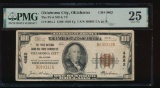 1929 $100 Oklahoma City OK National PMG 25