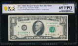 1969C $10 Cleveland FRN PCGS 65PPQ