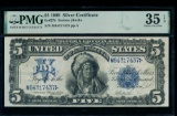 1899 $5 Chief Silver Certificate PMG 35EPQ