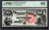 1880 $10 Jackass Legal Tender Note PMG 64EPQ