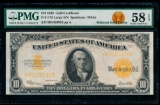 1922 $10 Gold Certificate PMG 58EPQ