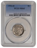 1914-D Buffalo Nickel PCGS MS63