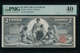1896 $2 Educational Silver Certificate PMG 40