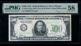 1934 $500 Chicago FRN PMG 58