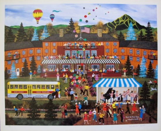 Jane Wooster Scott and All That Jazz Hand Signed Limited Edition Lithograph