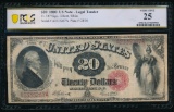 1880 $20 Legal Tender Note PCGS 25