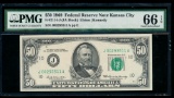 1969 $50 Kansas City FRN PMG 66EPQ