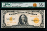 1922 $10 Gold Certificate PMG 35EPQ