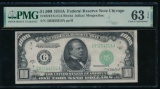 1934A $1000 Chicago FRN PMG 63EPQ