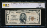 1929 $5 Koppel PA National PCGS 30