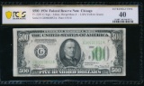 1934 $500 Chicago FRN PCGS 40