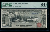 1896 $1 Educational Silver Certificate PMG 64EPQ