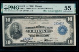 1915 $10 Chicago FRBN PMG 55