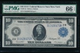 1914 $10 New York FRN PMG 66EPQ