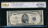1953A $5 Silver Certificate PCGS 68PPQ
