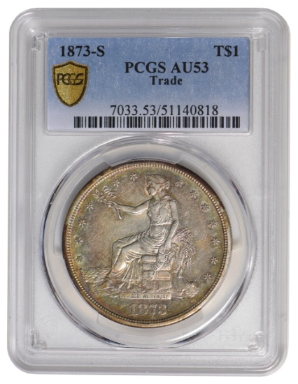 1873-S $1 Trade Dollar PCGS AU53