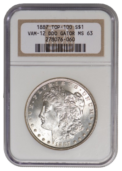 1887 $1 Morgan Silver Dollar MS63