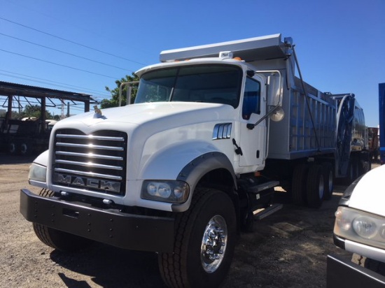 2009  MACK GU717 MP7 DUMP TRUCK