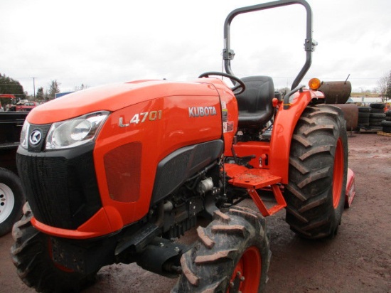 2016 KUBOTA L4701DT TRACTOR W/LDR,