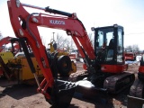 2014 KUBOTA U55-4R3A EXCAVATOR W/CAB,