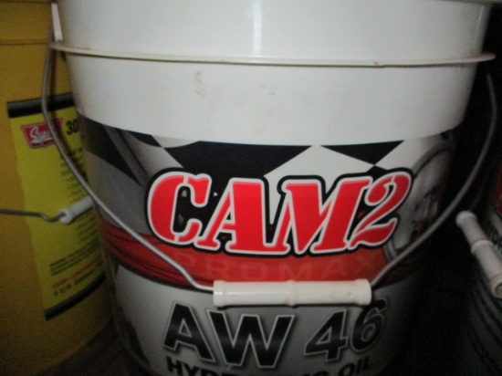 5 GALLON PAIL OF HYDRAULIC OIL, AW46