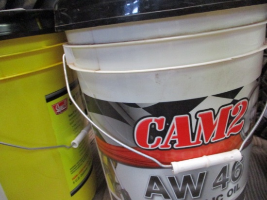 5 GALLON PAIL OF HYDRAULIC OIL, AW46