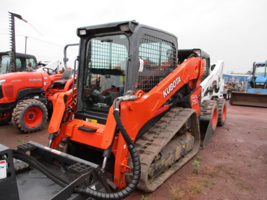 2016 KUBOTA SVL75-2HWC SKID STEER, C/A/H