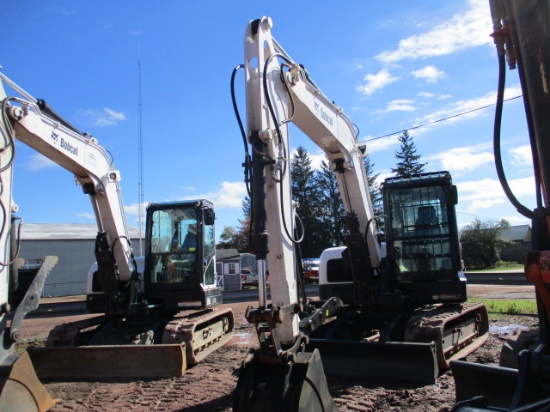 2014 BOBCAT E85 T4 EXCAVATOR, C/A/H,