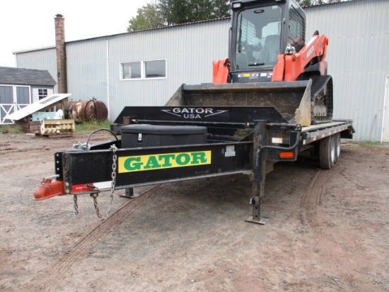 2017 GATOR 2 AXLE TRAILER W/TITLE,