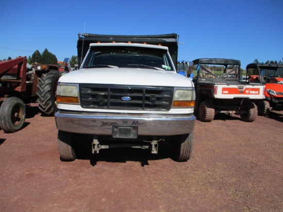 1994 FORD F450 4WD DUMP TRK W/TITLE,