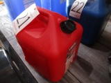 RED 5 GALLON PLASTIC GAS CONTAINER
