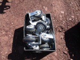 CRATE OF CASTER WHEELS