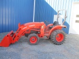 2014 KUBOTA L3901DT TRACTOR W/LDR,