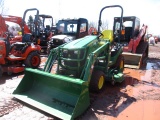 JOHN DEERE 1025R TRACTOR,LDR,MOWER