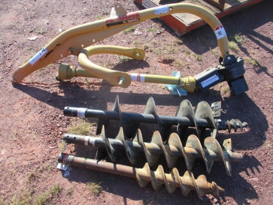 Farm Force Post Hole Digger w/ 3 Auger Bits