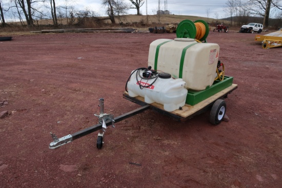 Agrotec 100 Gallon Trailer Pump Sprayer