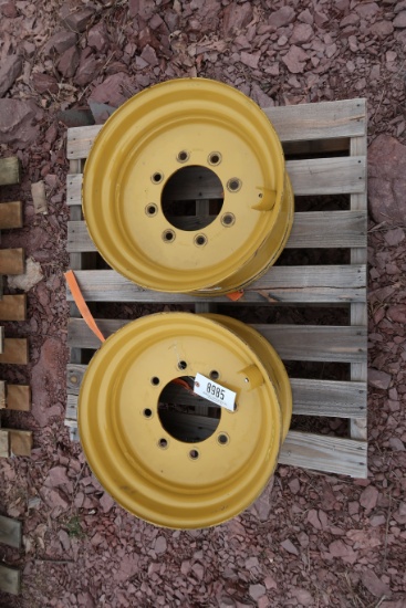 Two (2) 16.5X8.25 Skid Steer Rims