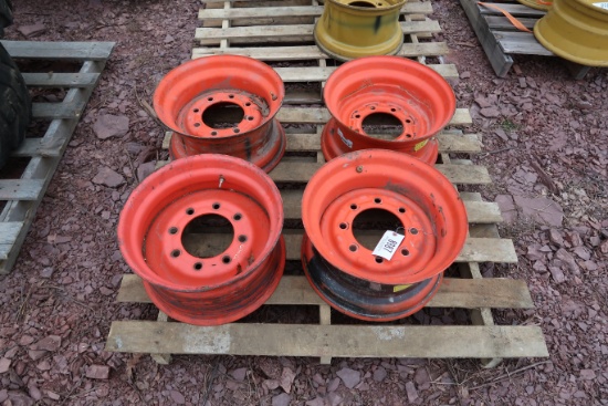 Four (4) 16.5X8.25 Skid Steer Rims