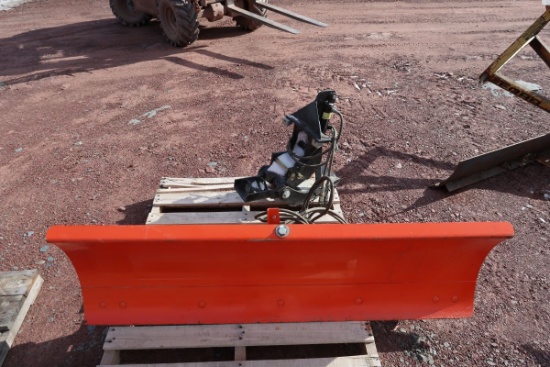 Kubota BX2763A 5' Hydraulic Angle Snow Plow W/ Mounting Bracket