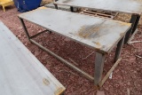 30 in. X 90 in. Steel Work Bench With 10GA Top