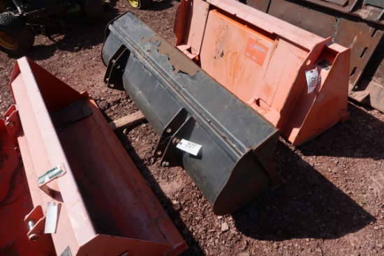 61" Pin On Loader Bucket For Compact Tractor