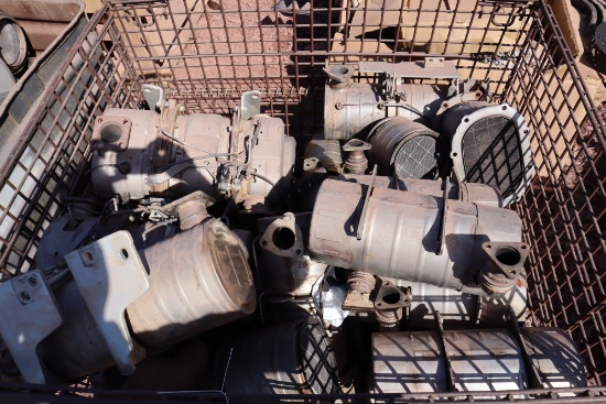 Metal Cage Full Of DPF Units