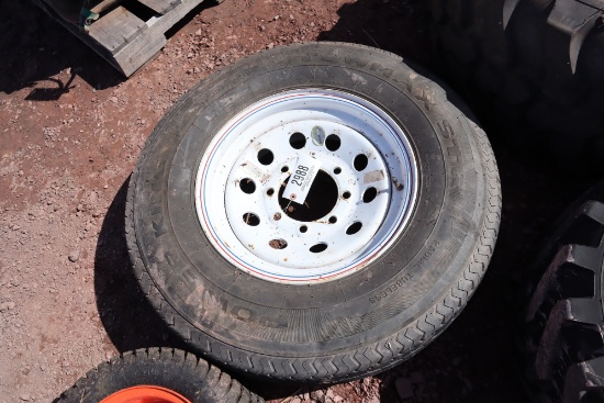 ST 235/80 R16 Tire And 8 Bolt Rim For Trailer