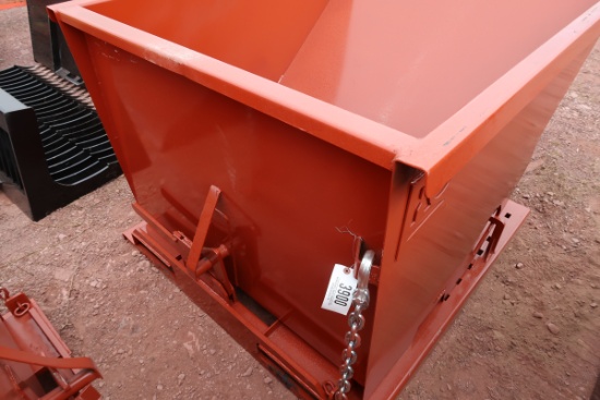 Brand New 1.5 CY Self Dumping Hopper With Fork Pockets