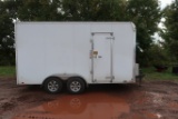 2018 United 7' X 16' X 8' Tall Enclosed Trailer WITH TITLE