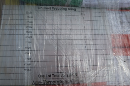 Unused 2024 Greatbear 2T-5T Webbing Sling Set