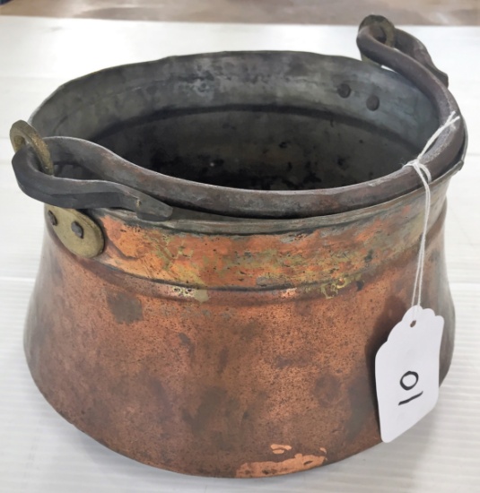 COPPER POT WITH HANDLE